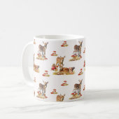 Kunstpatroonliefhebbers in de herfst koffiemok (Voorkant links)