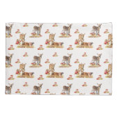 Kunstpatroonliefhebbers in de herfst kussensloop (Achterkant)