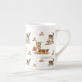 Kunstpatroonliefhebbers in de herfst porselein kop (Rechts)