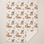 Kunstpatroonliefhebbers in de herfst sherpa deken (Voorkant)