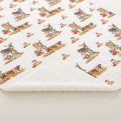 Kunstpatroonliefhebbers in de herfst sherpa deken (3/4)