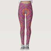 Kunstpatroonontwerp Leggings (Voorkant)