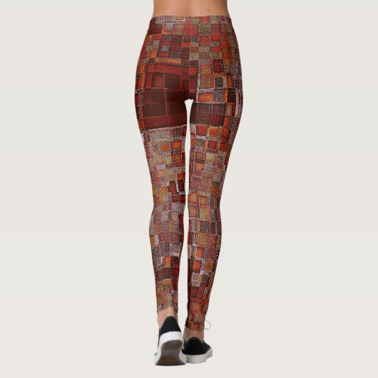 Kunstpatroonontwerp Leggings (Achterkant)