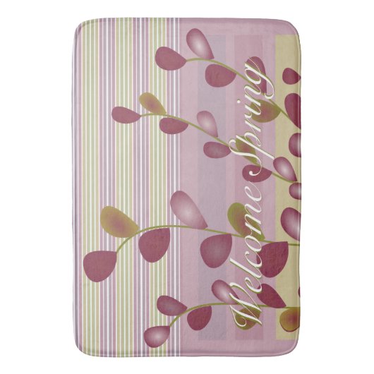 Kunstpatroonontwerp met knoppen badmat (Voorkant Verticaal)