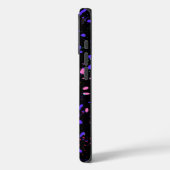 Kunstpatroonontwerp op zwart Case-Mate iPhone case (Achterkant / Links)