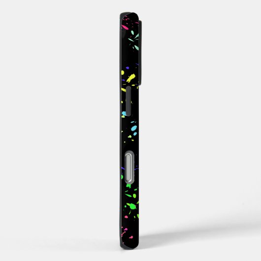 Kunstpatroonontwerp op zwart Case-Mate iPhone case (Achterkant / Rechts)