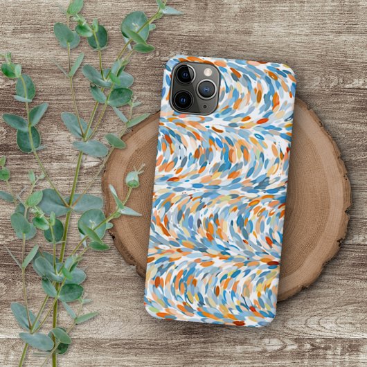 Kunstpatroonpatronen voor heupverf in Artsy Summer iPhone Hoesje