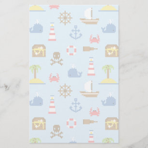 Kunstpatroonpatroon Pixel Zee Briefpapier