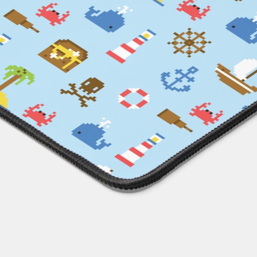 Kunstpatroonpatroon Pixel Zee Bureaumat (Hoek)