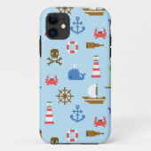 Kunstpatroonpatroon Pixel Zee Case-Mate iPhone Case (Achterkant)