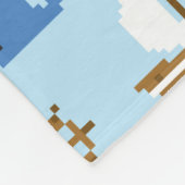 Kunstpatroonpatroon Pixel Zee Fleece Deken (Hoek)