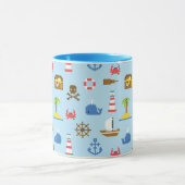 Kunstpatroonpatroon Pixel Zee Mok (Midden)