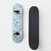 Kunstpatroonpatroon Pixel Zee Persoonlijk Skateboard (Voorkant)