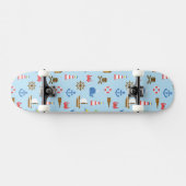 Kunstpatroonpatroon Pixel Zee Persoonlijk Skateboard (Horizontaal)