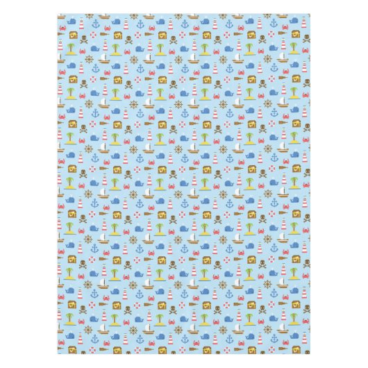 Kunstpatroonpatroon Pixel Zee Tafelkleed (Voorkant)