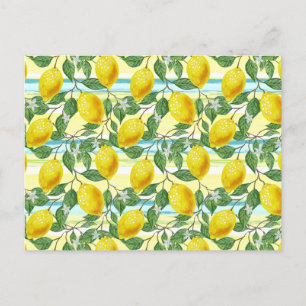 Kunstpatroonschilderij Cute Mediterranean Summer L Briefkaart