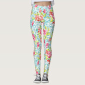 Kunstpatroonschilderingen voor Funky Summer Colors Leggings (Voorkant)