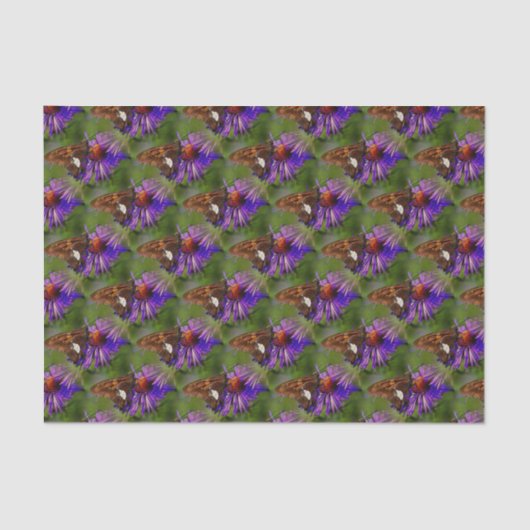 Kunstpatroonvlinder met ventilator Natuur Tissuepapier (Voorkant)