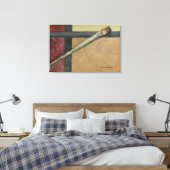 Kunstpenseel Canvas Afdruk (Insitu (Slaapkamer))