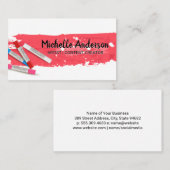 Kunstpenseelstreek Visitekaartje (Voorkant / Achterkant)