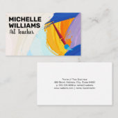 Kunstpenselen | Creatieve achtergrond Visitekaartje (Voorkant / Achterkant)