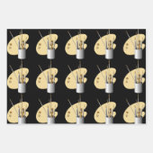 Kunstpenselen en paletten inpakpapier vel (Voorkant 2)