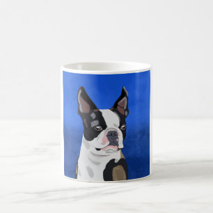 Kunstportret van Boston Terrier Dog Koffiemok