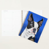 Kunstportret van Boston Terrier Dog Planner (Display)