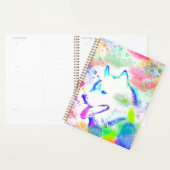 Kunstportret voor Alaskan Malamute Dog-Waterverf Planner (Display)