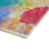 Kunstportret voor Alaskan Malamute Dog-Waterverf Snijplank (Hoek)