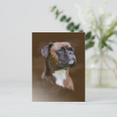 Kunstportret voor boxer Dog-olie Briefkaart (Staand voorkant)
