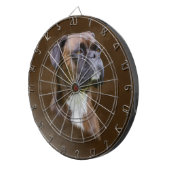 Kunstportret voor boxer Dog-olie Dartbord (Voorkant Rechts)