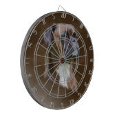 Kunstportret voor boxer Dog-olie Dartbord (Voorkant Links)