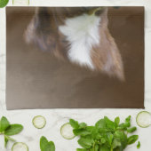 Kunstportret voor boxer Dog-olie Theedoek (Gevouwen)