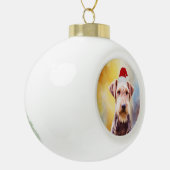 Kunstportret voor de kerstkerstkerstkerstkerstman keramische bal ornament (Links)