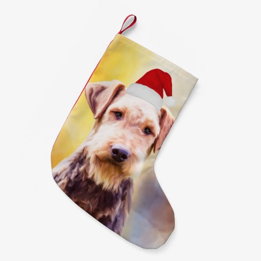 Kunstportret voor de kerstkerstkerstkerstkerstman  kleine kerstsok (Voorkant (Hangend))