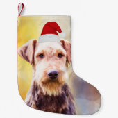 Kunstportret voor de kerstkerstkerstkerstkerstman  kleine kerstsok (Voorkant)