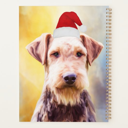 Kunstportret voor de kerstkerstkerstkerstkerstman planner (Achterkant)