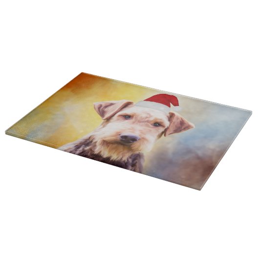 Kunstportret voor de kerstkerstkerstkerstkerstman  snijplank (Hoek)