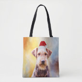 Kunstportret voor de kerstkerstkerstkerstkerstman  tote bag (Voorkant)