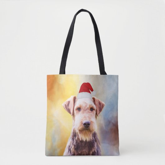 Kunstportret voor de kerstkerstkerstkerstkerstman  tote bag (Voorkant)