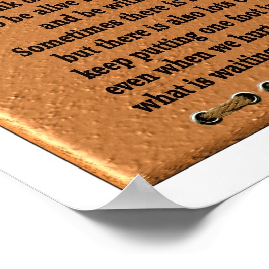 Kunstposter citaat - Je stijgt, je valt Poster (Hoek)