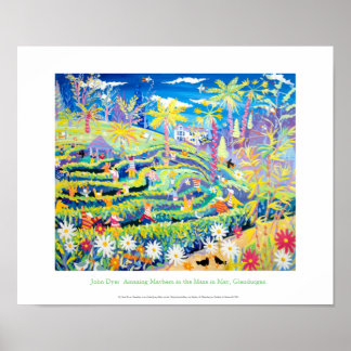 KunstPoster: De Maze in Glendurgan door John Dyer Poster