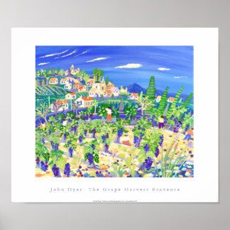 KunstPoster: de oogst van druiven, Provence, Rastt Poster