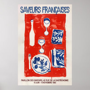 Kunstposter Franse keuken moderne keuken bistro Poster