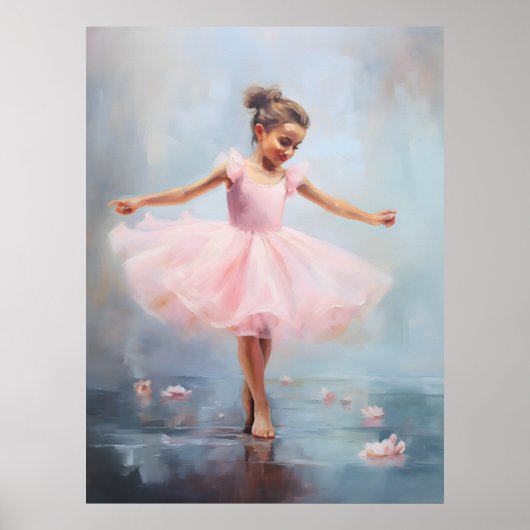 Kunstposter Kleine Ballerina Poster (Voorkant)