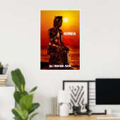 Kunstposter Korea Koreaans Reisposter Poster (Thuiskantoor)