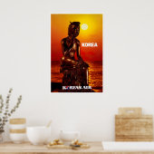 Kunstposter Korea Koreaans Reisposter Poster (Keuken)