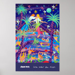 KunstPoster: Liefde onder de maan Poster