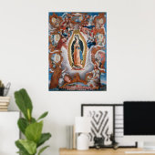 Kunstposter "Maagd of Guadalupe" Poster (Thuiskantoor)